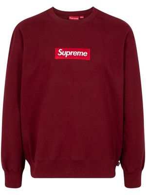 Supreme box logo crew-neck sweatshirt - Red