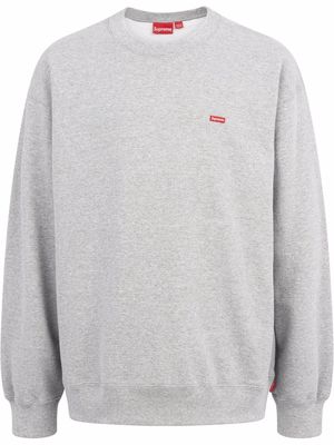 Supreme box-logo crewneck sweatshirt - Grey