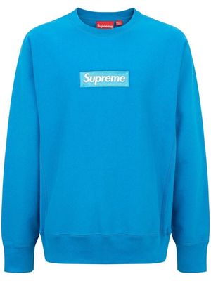 SUPREME box logo sweatshirt - Blue