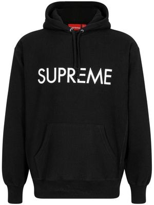 Supreme Capital logo-print hoodie - Black