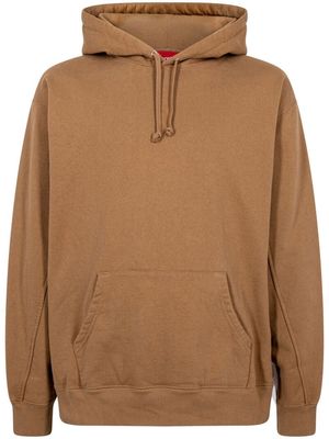 Supreme cropped panels hoodie - Brown