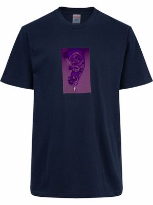 Supreme Ear graphic-print T-shirt - Blue