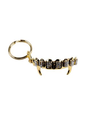 Supreme Fronts rhinestone-logo keychain - Gold