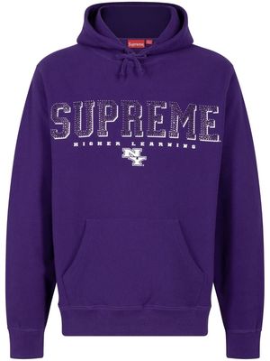 Supreme Gems crystal-embellished hoodie - Purple