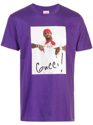 Supreme Gucci Mane graphic-print T-shirt - Purple