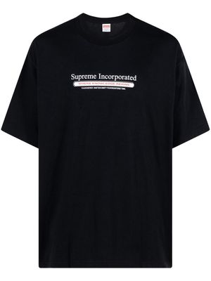 Supreme Inc. slogan-print T-shirt - Black