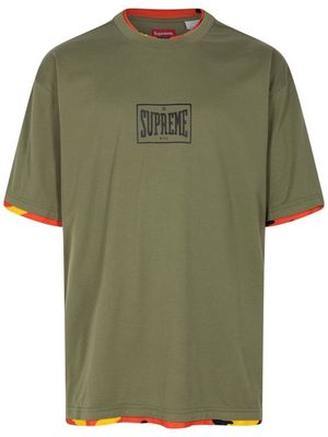 SUPREME layered short-sleeve T-shirt - Green