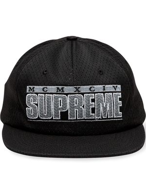 Supreme logo 6-panel cap - Black