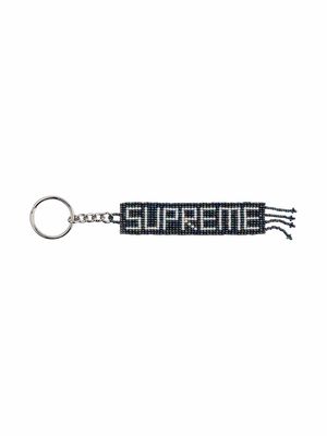 Supreme logo beaded keychain - Multicolour