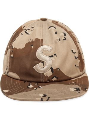 Supreme logo patch 6-panel cap - Brown