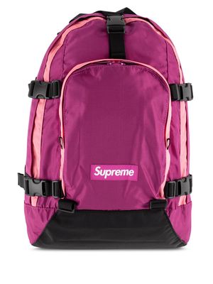 Supreme logo-patch backpack - Pink