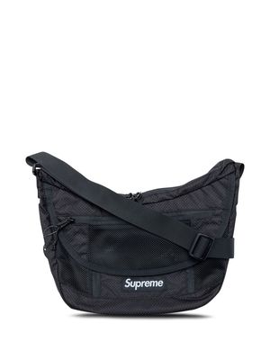 Supreme logo-patch shoulder bag - Black