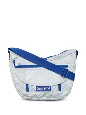 Supreme logo-patch shoulder bag - Grey