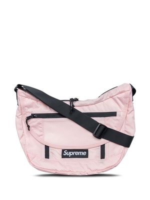 Supreme logo-patch shoulder bag - Pink