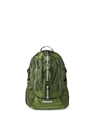 Supreme logo tape backpack - Green