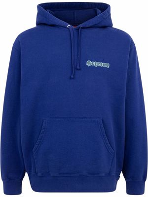 Supreme Love logo-print hoodie - Blue