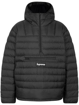 Supreme micro down half-zip hooded jacket - Black