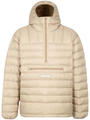 Supreme micro down half-zip hooded jacket - Neutrals