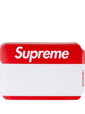 Supreme Name Badge stickers - Red