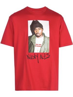 Supreme Nasty Nas photo-print T-shirt - Red