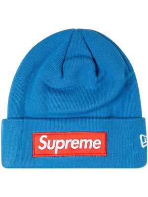 Supreme New Era Box Logo knitted beanie - Blue