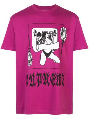 Supreme Queen graphic-print T-shirt - Pink