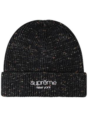 Supreme Rainbow Speckle beanie hat - Black