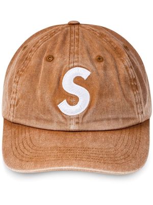 Supreme S logo 6-panel cap - Brown