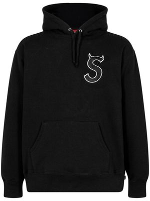 Supreme S logo hoodie - Black