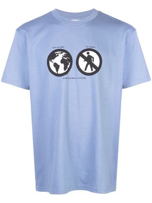 Supreme Save The Planet crew neck T-shirt - Blue