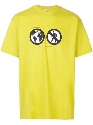 Supreme Save The Planet graphic-print T-shirt - Yellow