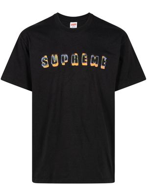 Supreme Stencil logo-print cotton T-shirt - Black