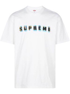 Supreme Stencil logo-print cotton T-shirt - White