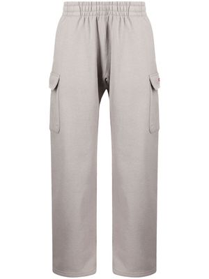 Supreme straight-leg fleece track pants - Grey
