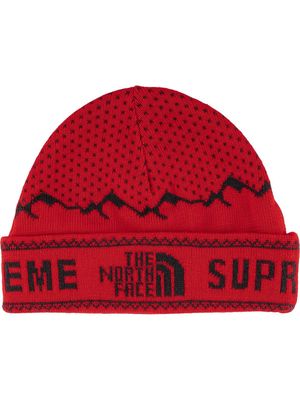 Supreme TNF fold beanie - Red