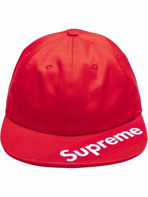 Supreme visor-label 6-panel cap "SS18" - Red