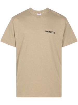 Supreme Worship cotton T-shirt - Neutrals