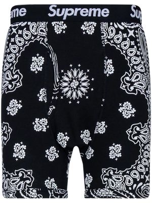Supreme x Hanes bandana-print boxers - Black