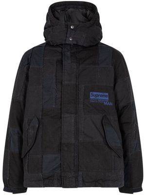 Supreme x Junya Watanabe patchwork puffy jacket - Black