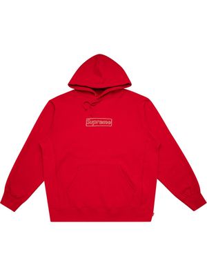 Supreme x Kaws Chalk logo hoodie - Red
