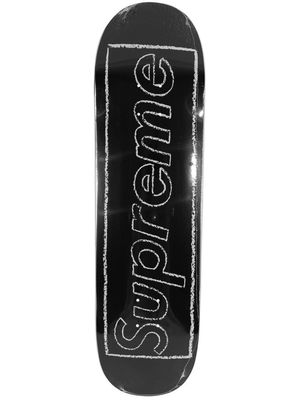 Supreme x Kaws Chalk Logo skateboard - Black