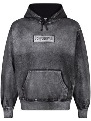 Supreme x MM6 Maison Margiela foil box logo hoodie - Black