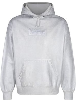 Supreme x MM6 Maison Margiela foil box logo hoodie - White