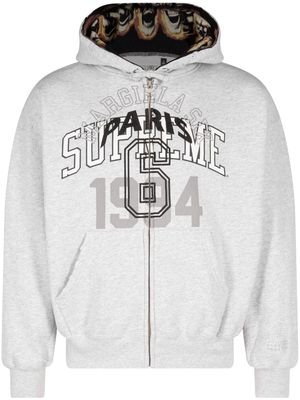 Supreme x MM6 Maison Margiela logo-print hoodie - Grey