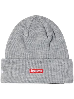 Supreme x New Era S logo beanie hat - Grey