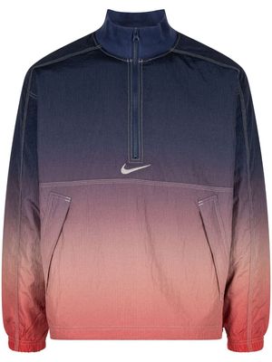 Supreme x Nike gradient-effect ripstop windbreaker - Blue