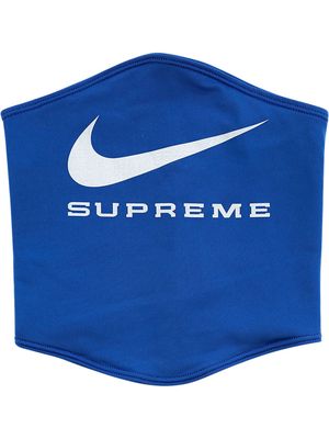 Supreme x Nike logo-print neck warmer - Blue