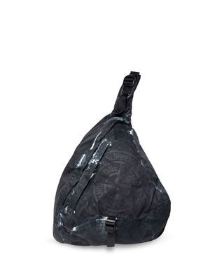 Supreme x Stone Island printed Camo shoulder bag - Black