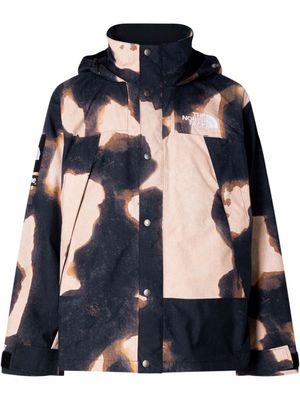 Supreme x The North Face bleached denim-print mountain jacket - Brown