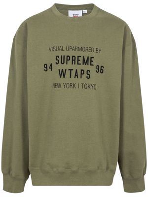 Supreme x WTAPS crew-neck sweatshirt - Green